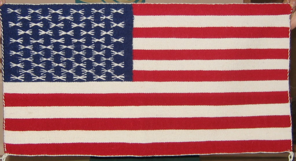 U.S. Flag Rug by Jennie Slick