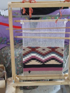 Rug Being Woven