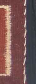 Detail of a side selvage cord.