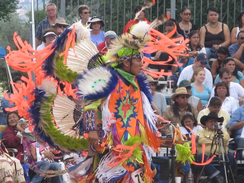A dancer at this year's Gallup Inter-tribal Ceremonial