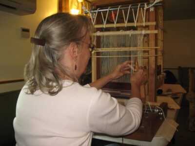 Katie Hickey shows great weaving form. img_3284-1.jpg
