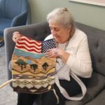 Not at the fair, but we delivered this wonderful Jennie Slick pictorial incorporating Window Rock, the American flag, and traditional designs to its new owner. Yup, it was a nice weekend!