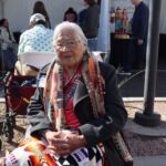 For many years, Mary Henderson Begay wove at the Hubbell Trading Post National Historic Site.
