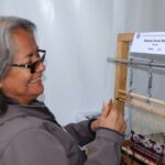 Geneva Shabi was busy weaving more Wide Ruins rugs.  She was pretty much sold out!